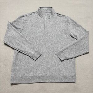 Holderness & Bourne The Harper Pullover Mens XL Heathered Gray 1/4 Zip Golf